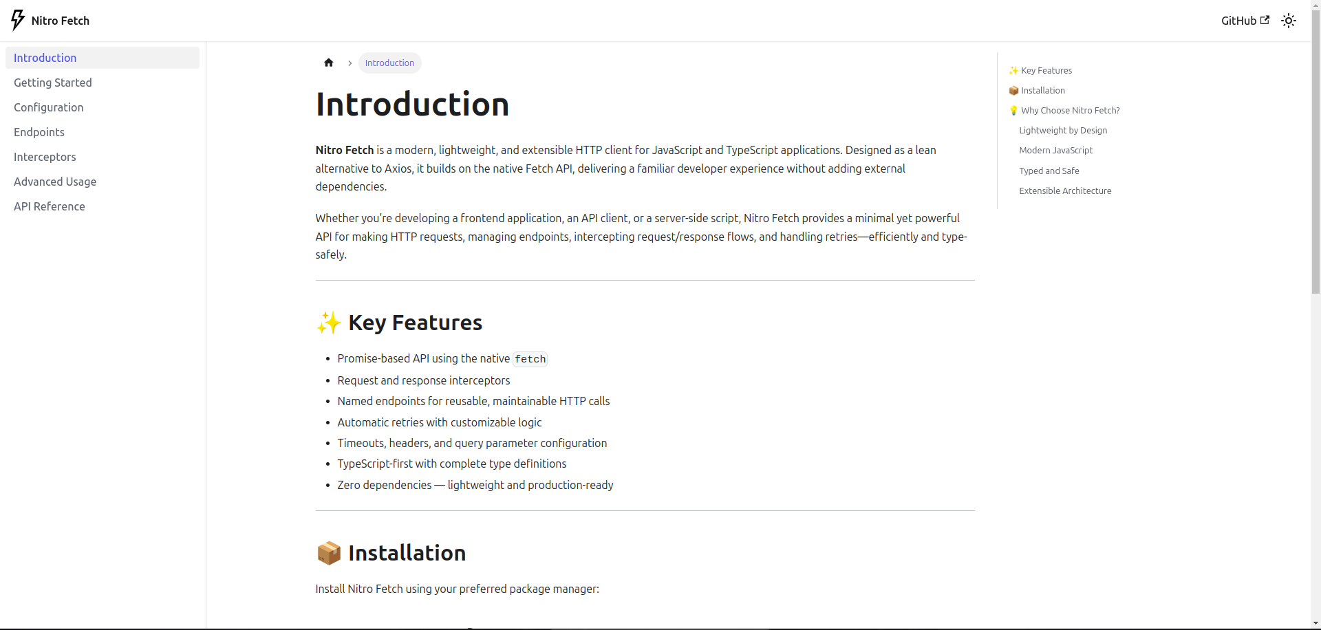 An image of the Nitro Fetch project.